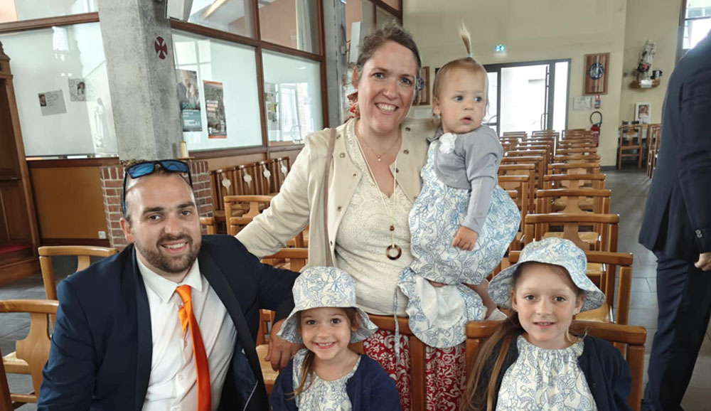 Photo de la famille qui gère la maison d'hôtes